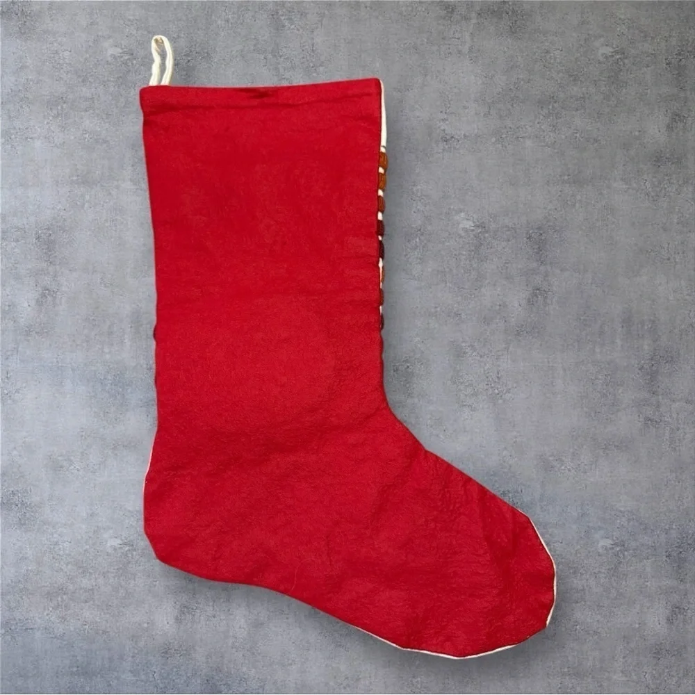 Vintage Sunset Crewel Stitchery Christmas Stocking Kit -“Santa's Here